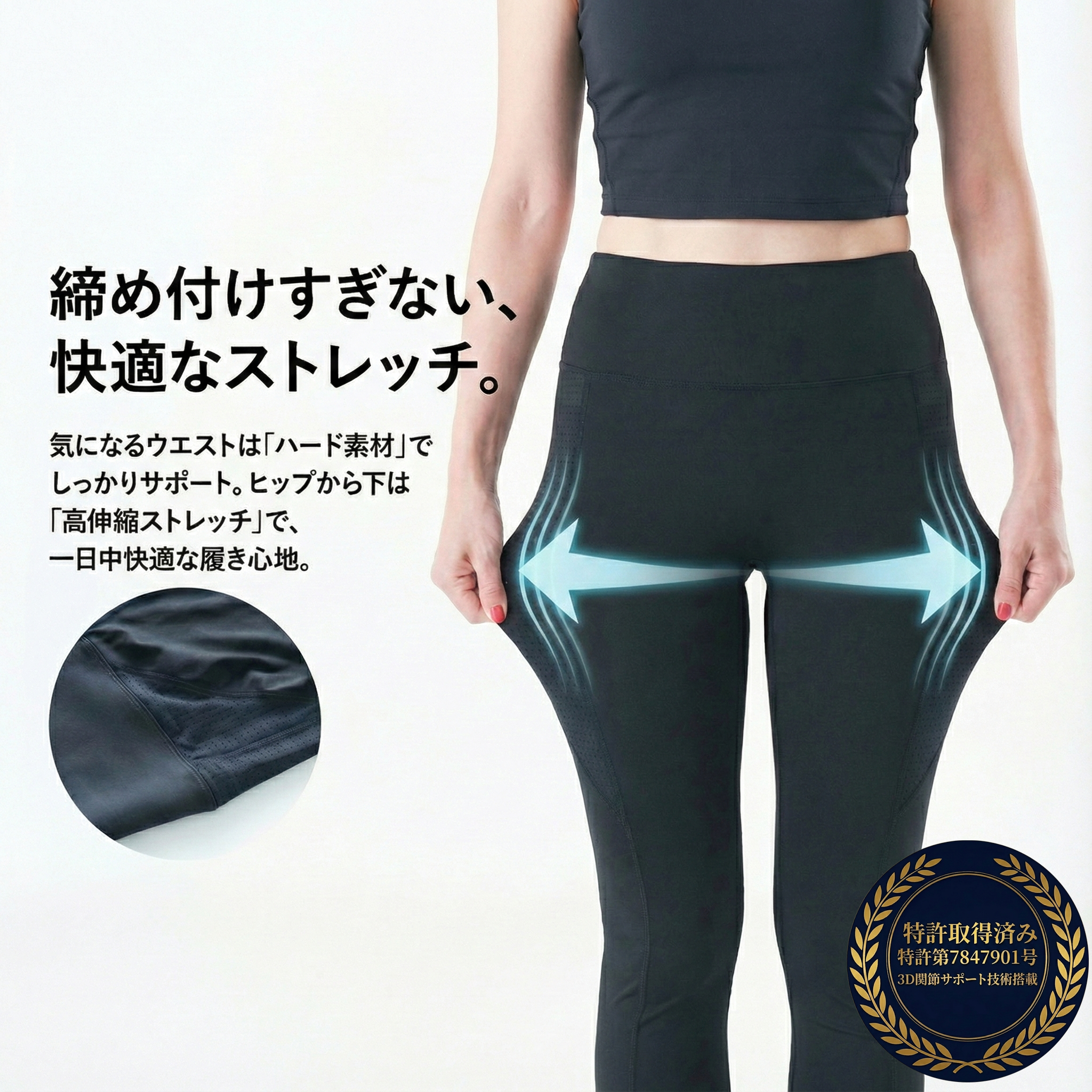 歩行ケアプロレギンスの3つの特徴